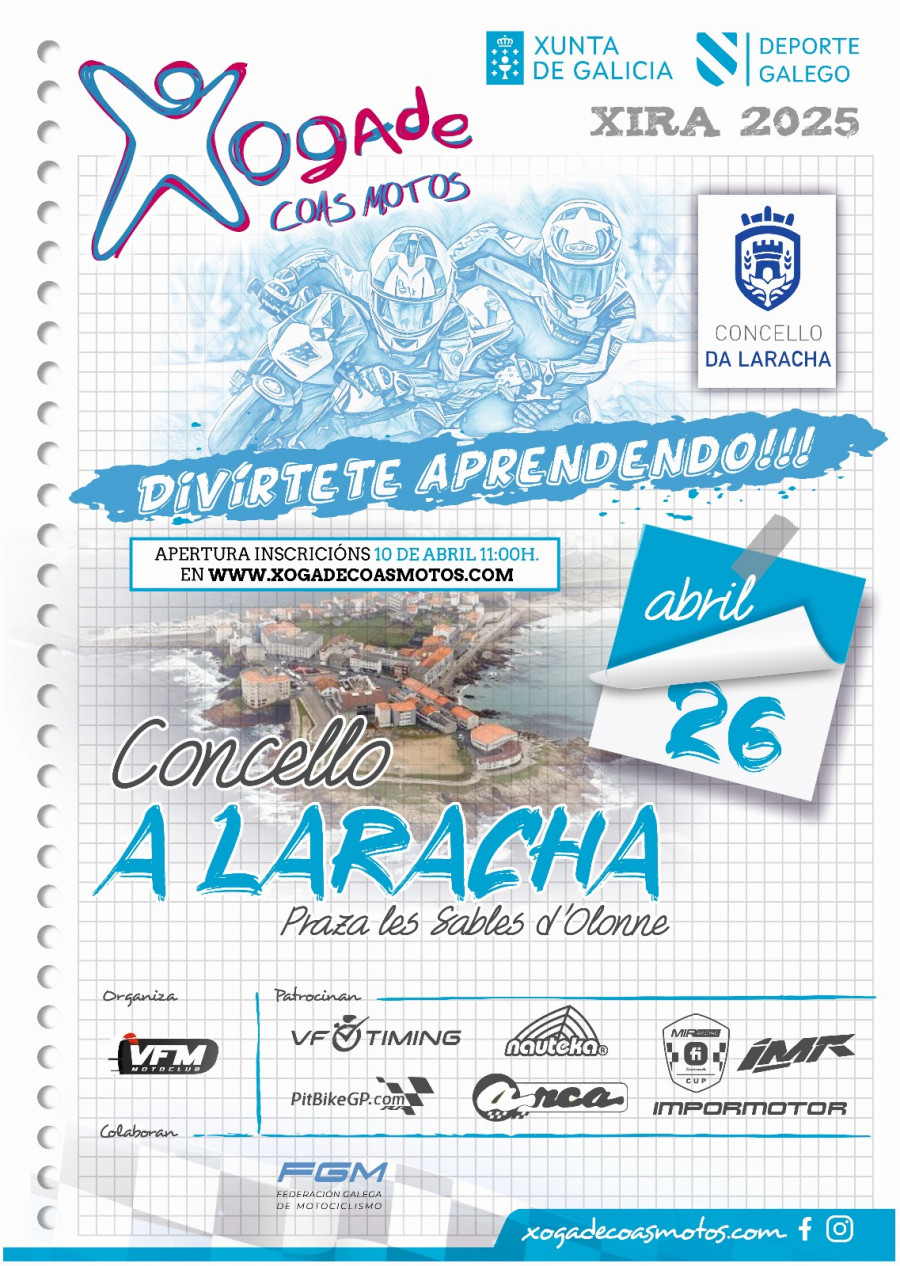 A Laracha abre el jueves la inscripción para ‘Xogade coas motos’