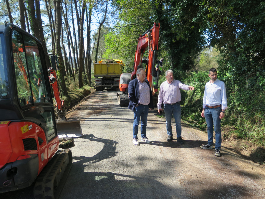 Comienzan las obras de mejora viaria en los núcleos laracheses de A Estrada y Proame