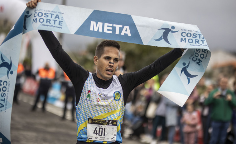 Amadeo Abal y Tina Fernández imponen su ley en la 10K de Vimianzo