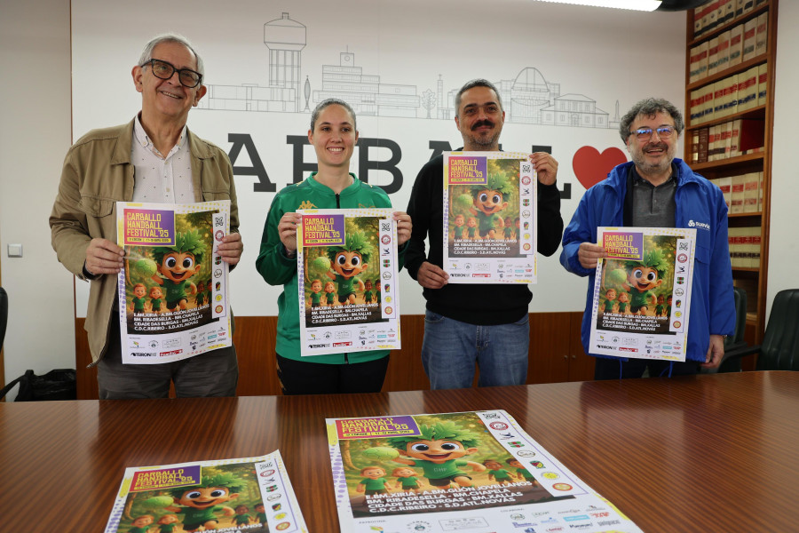 El Handball Festival reunirá en Carballo a más de 200 niños y niñas