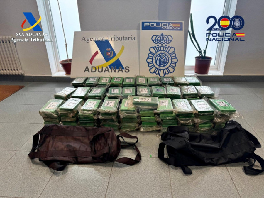 Hallan en Vigo 150 kilos de cocaína escondidos en un portacontenedores