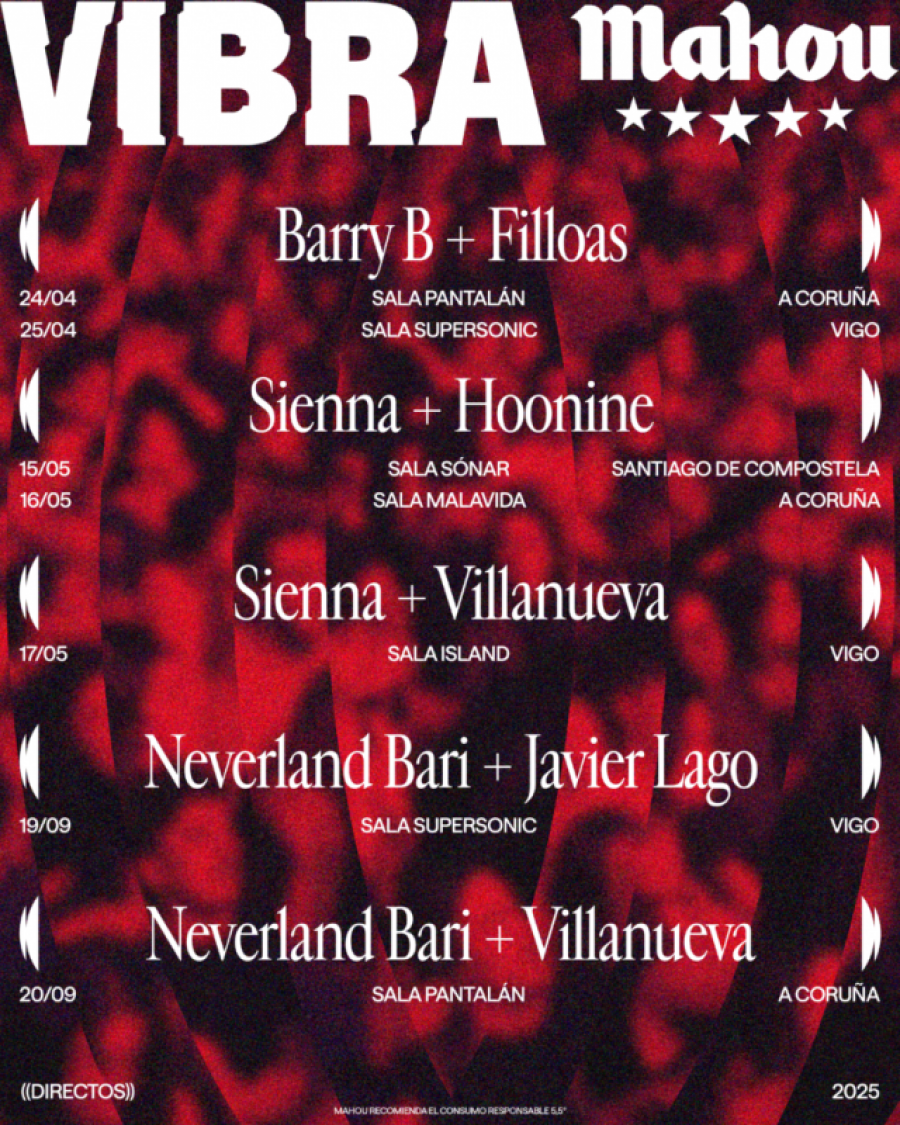 Barry B inaugura Directos Vibra Mahou esta semana con doble cita en Galicia