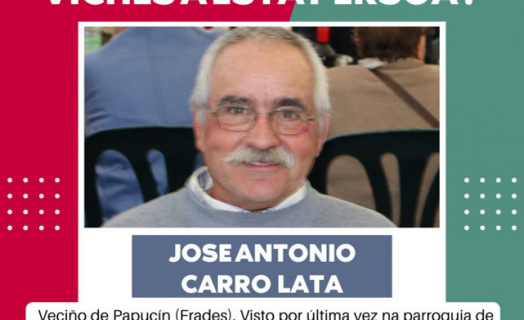 Buscan en Fisterra al vecino de Frades desaparecido el pasado martes