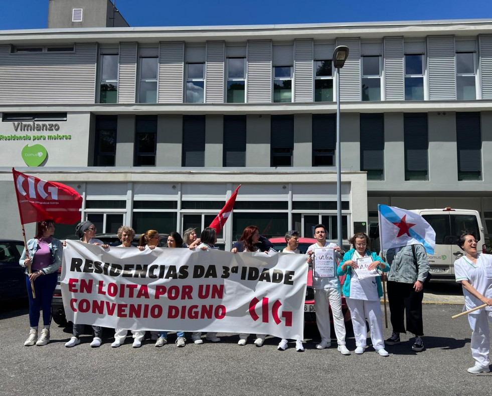 Huelga residencia mayores vimianzo
