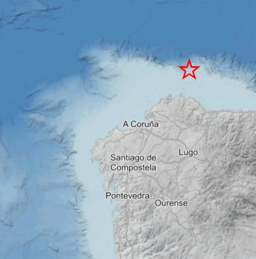 Registrado un terremoto de magnitud 3 frente a la costa lucense