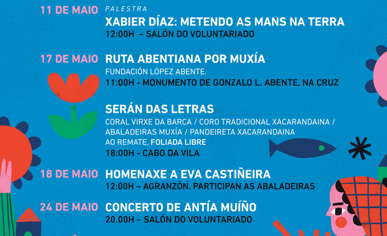 O Maio das Letras chega a Muxía cun mes cheo de propostas