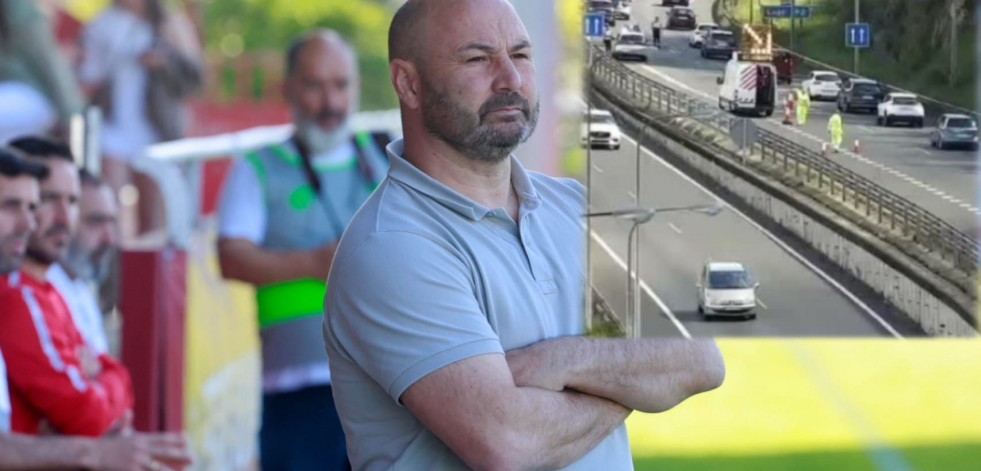 El exentrenador del Bergantiños José Luis Lemos, herido leve en un aparatoso accidente en A Coruña