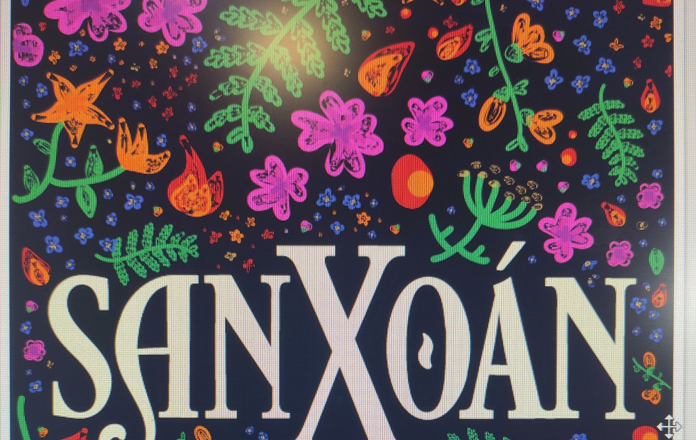 Carballo ya tiene cartel para el San Xoán, obra de Andrea Espiñeira y Rosalía Macías