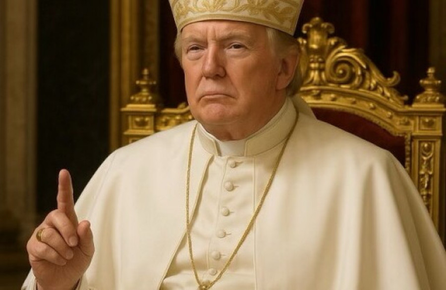 Trump publica una imagen disfrazado de papa tras bromear con asumir el cargo tras la muerte de Francisco