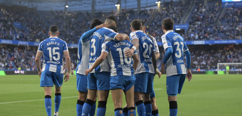 El Deportivo sella la permanencia con la magia de Yeremay (5-1)