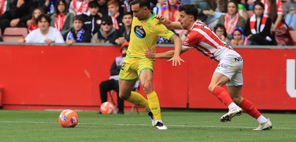 El Dépor empieza sus vacaciones en Gijón (2-1)
