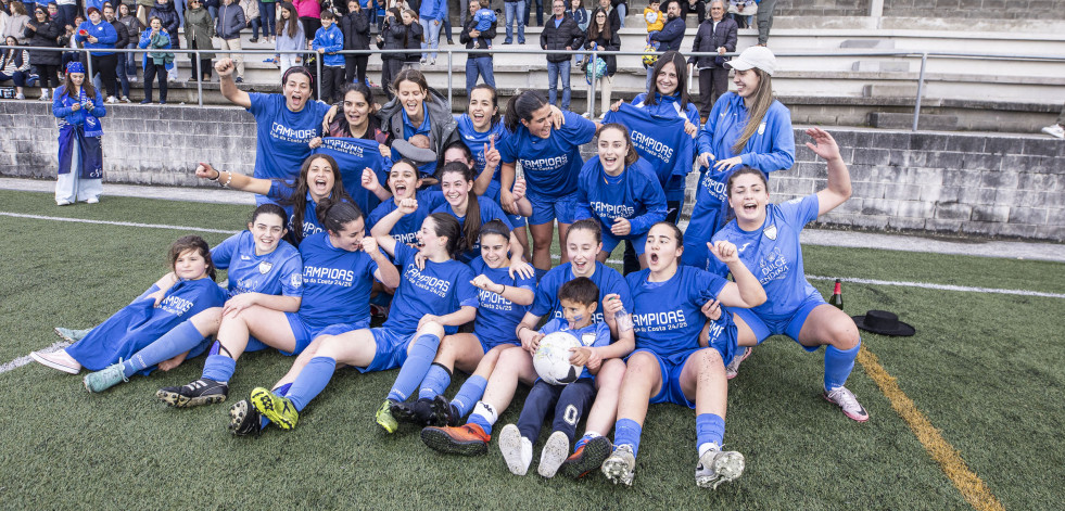 El Corme femenino, campeonas de Liga