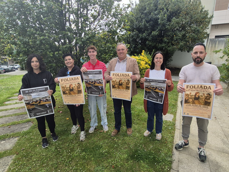 La AC Santa María de Torás presenta el III Día da Muiñeira y la foliada por su 44 aniversario