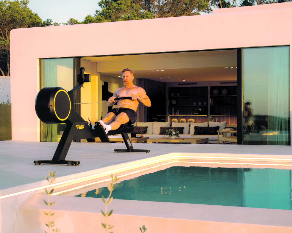El gimnasio en casa de David Guetta