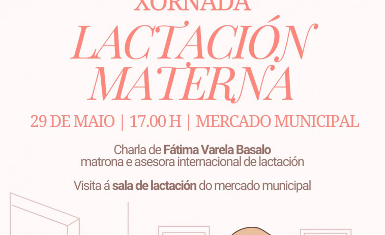 El mercado municipal carballés presentará con un coloquio su nueva sala de lactancia materna