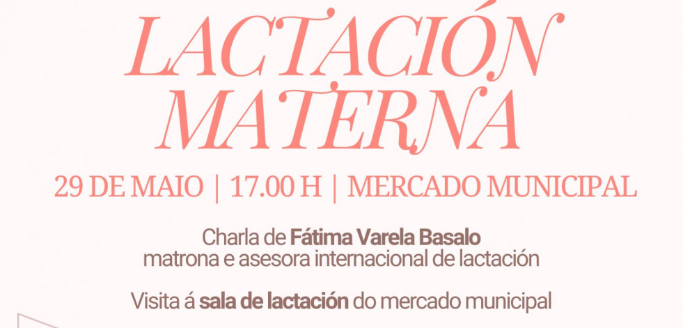 El mercado municipal carballés presentará con un coloquio su nueva sala de lactancia materna