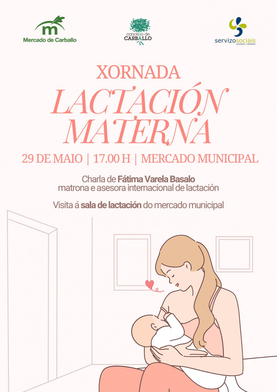 El mercado municipal carballés presentará con un coloquio su nueva sala de lactancia materna