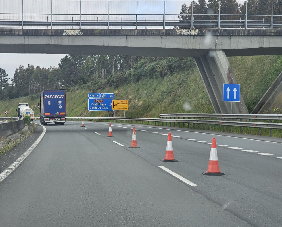 Cierre enlace oeste autovia carballo