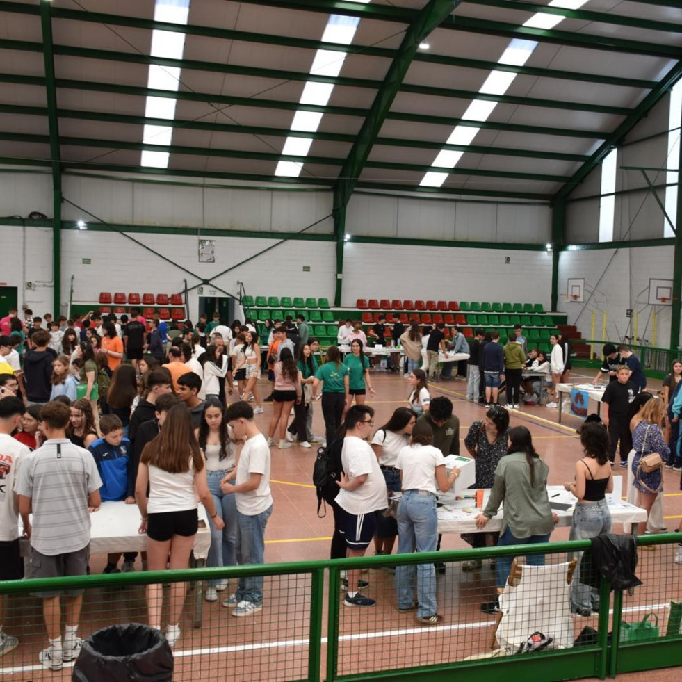 Medio millar de estudiantes sacan la ciencia a la rúa en Cee