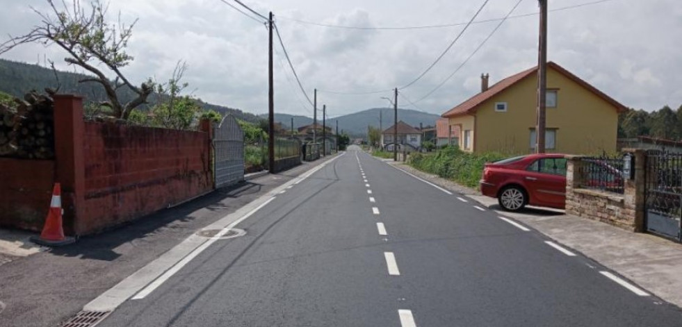 Camariñas, con ayuda de Agader, mejora un vial en Xaviña