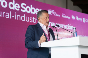 El director de Cesuga, Venancio Salcines, en una conferencia