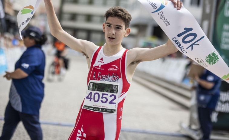 Dos metales para la AD Fogar en el Campeonato gallego Sub-18 de atletismo al aire libre