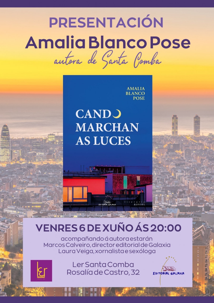 Amalia Branco presenta en Santa Comba o seu libro 'Cando marchan as luces'