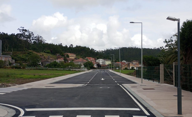 La rúa Braña da Grixa vimiancesa se reabre al tráfico tras finalizar sus obras de rehabilitación