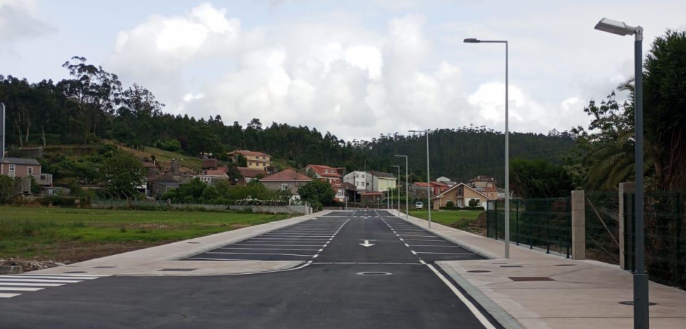 La rúa Braña da Grixa vimiancesa se reabre al tráfico tras finalizar sus obras de rehabilitación