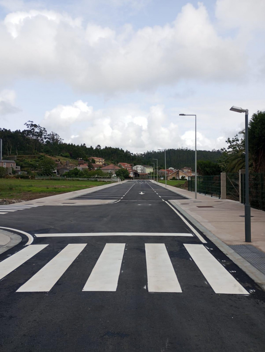La rúa Braña da Grixa vimiancesa se reabre al tráfico tras finalizar sus obras de rehabilitación