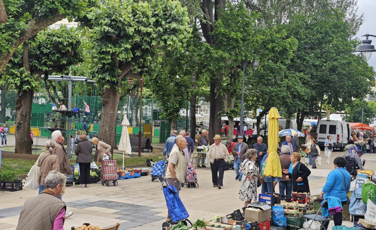 La huerta tira de la feria en Carballo