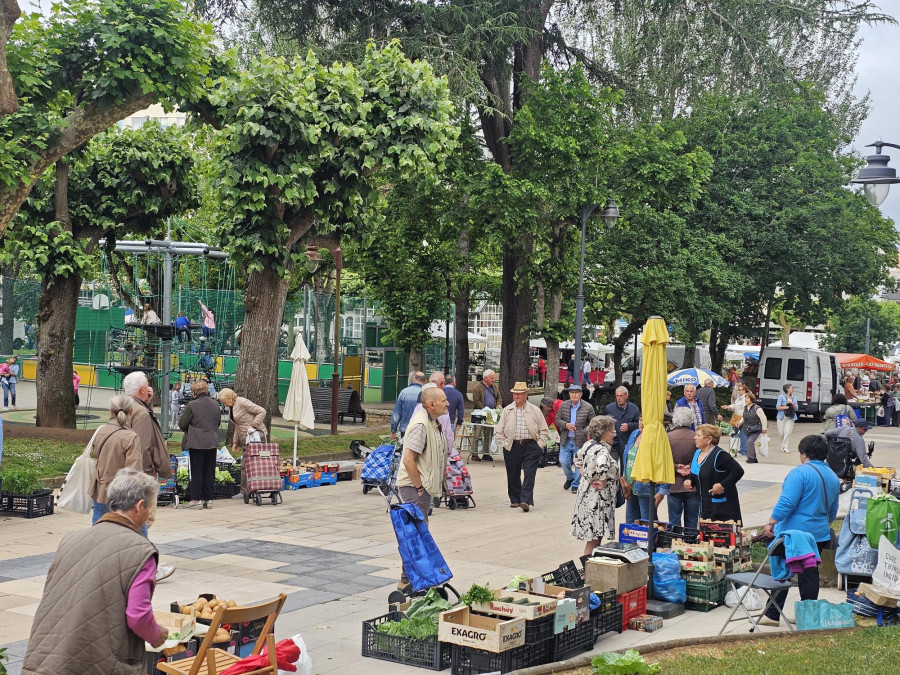 La huerta tira de la feria en Carballo