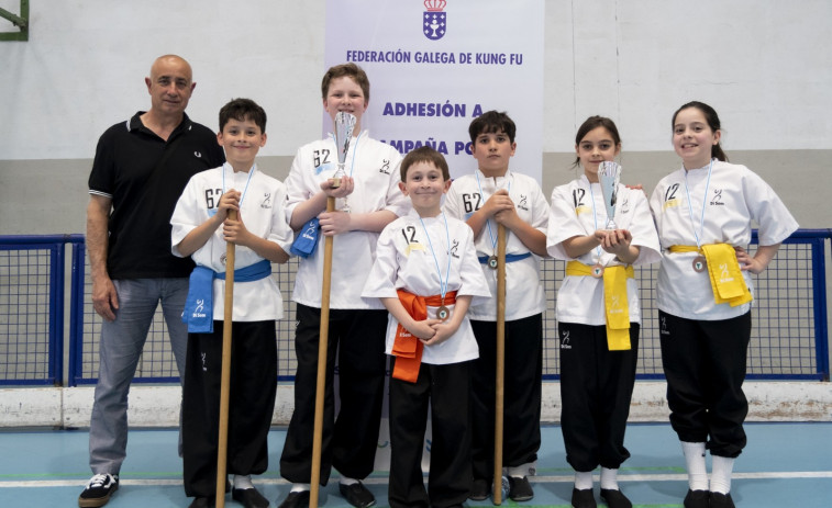 Seis deportistas del Kung Fu Carballo se clasifican para el campeonato gallego escolar