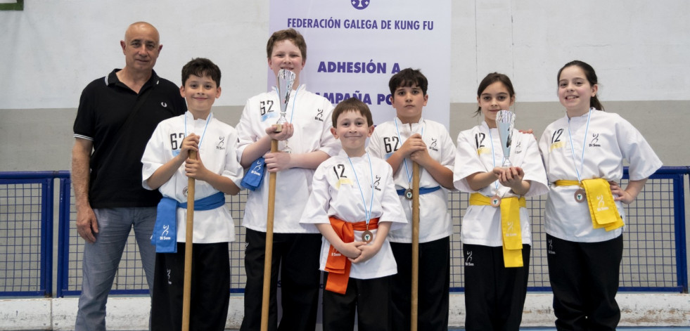 Seis deportistas del Kung Fu Carballo se clasifican para el campeonato gallego escolar