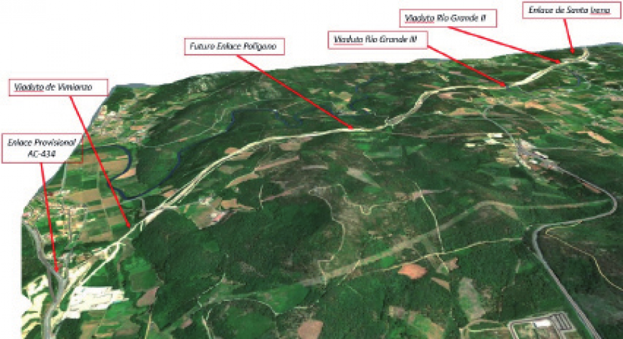 La Xunta autoriza la prolongación de la autovía desde Santa Irena hasta la AC-432