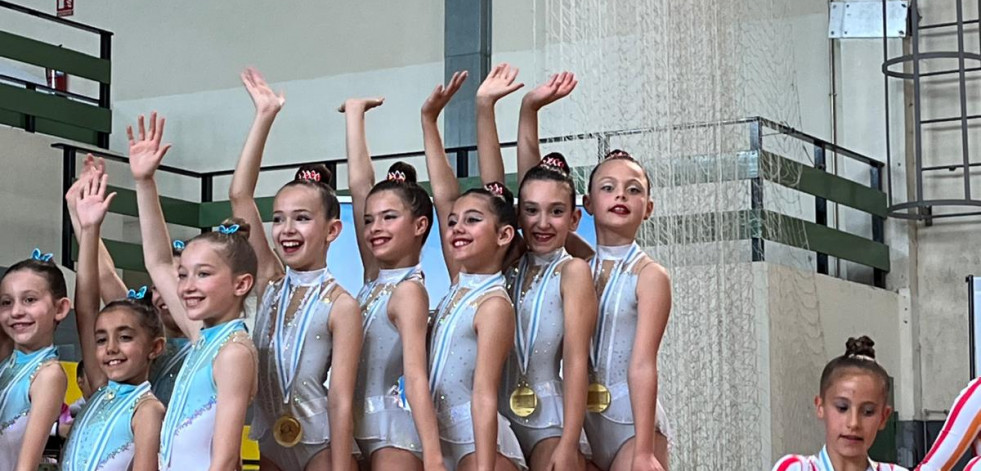 Rítmica Carballo brilla en el Campeonato de Galicia de Promoción
