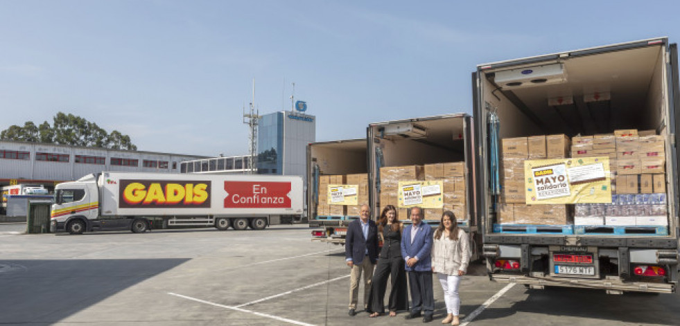 Gadis entrega 14.000 kilos de productos a doce bancos de alimentos