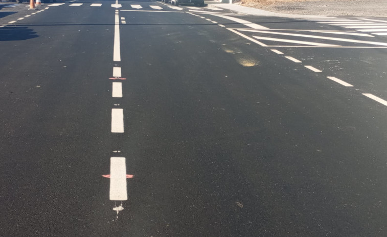 Vimianzo finaliza las obras de mejora de la capa de rodadura en el viario de Baíñas