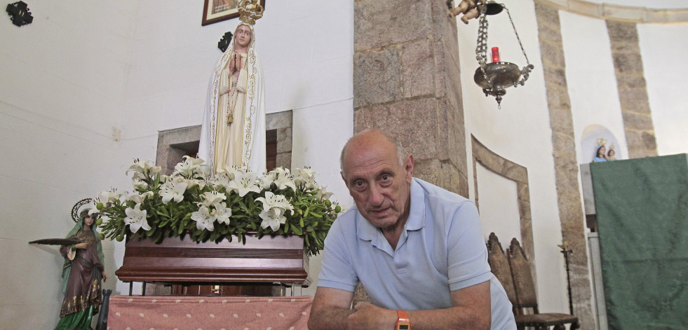 La Virgen que se salvó del fuego en Muxía y ‘vive’ en San Pedro de Visma