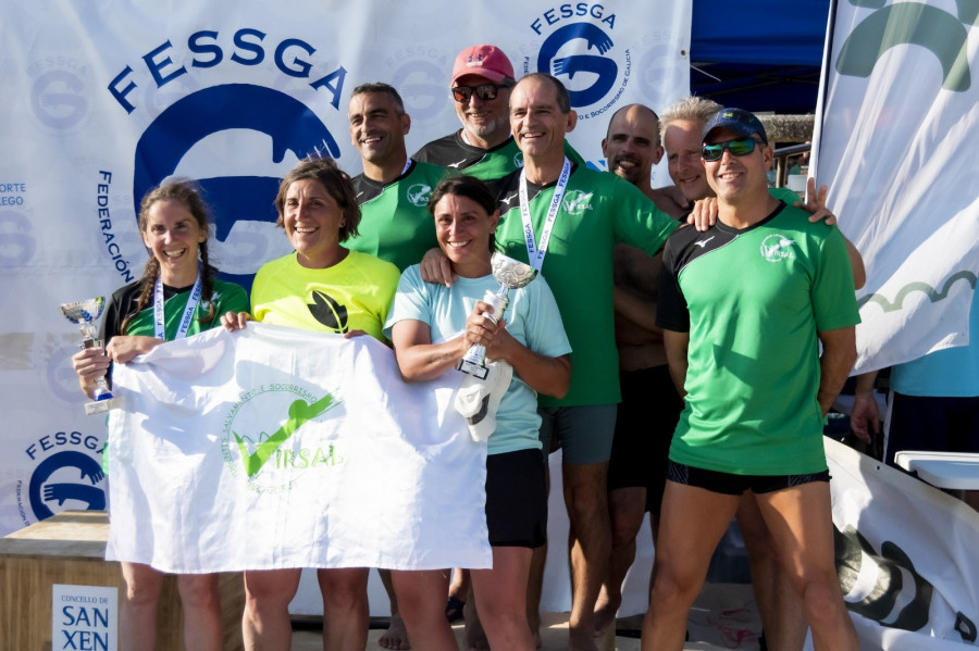 Salvamenteo Acuático Laracha y Virsal brillan en el Campeonato gallego