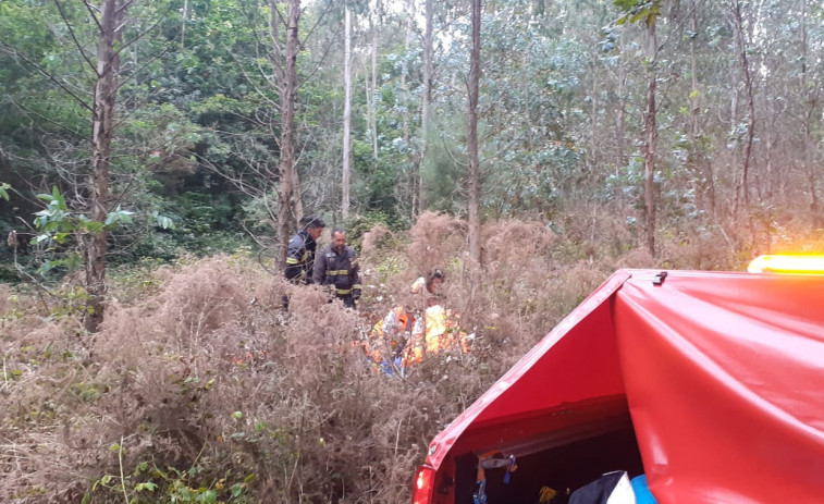 Trasladado al hospital un hombre tras caer de su caballo en A Laracha