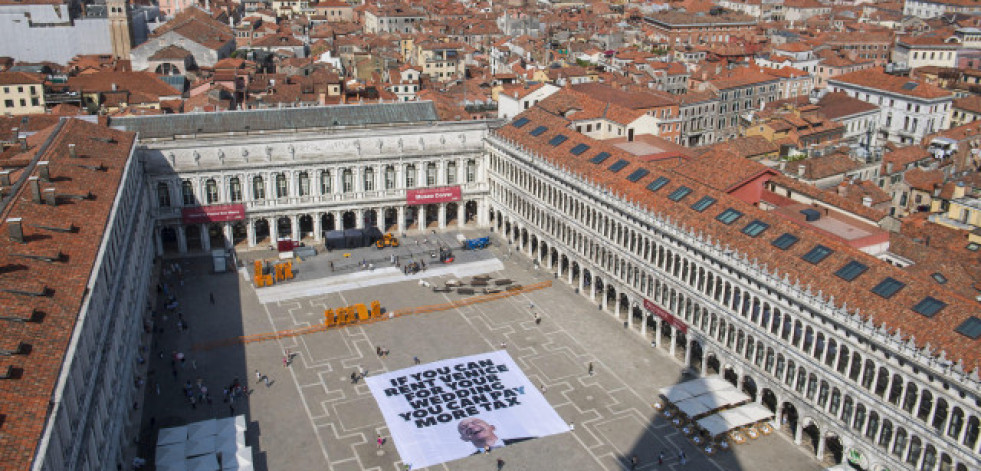 Los invitados para la boda de Bezos empiezan a llegar a Venecia entre protestas