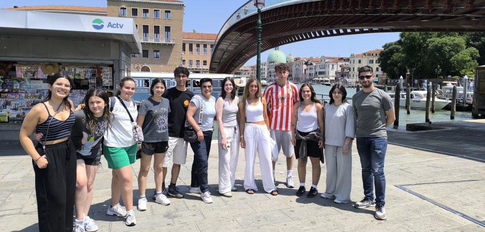 Diez jóvenes laracheses participan en un nuevo programa de intercambio juvenil en Venecia