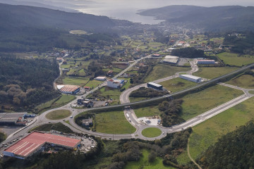 Vista aérea del polígono de Cee