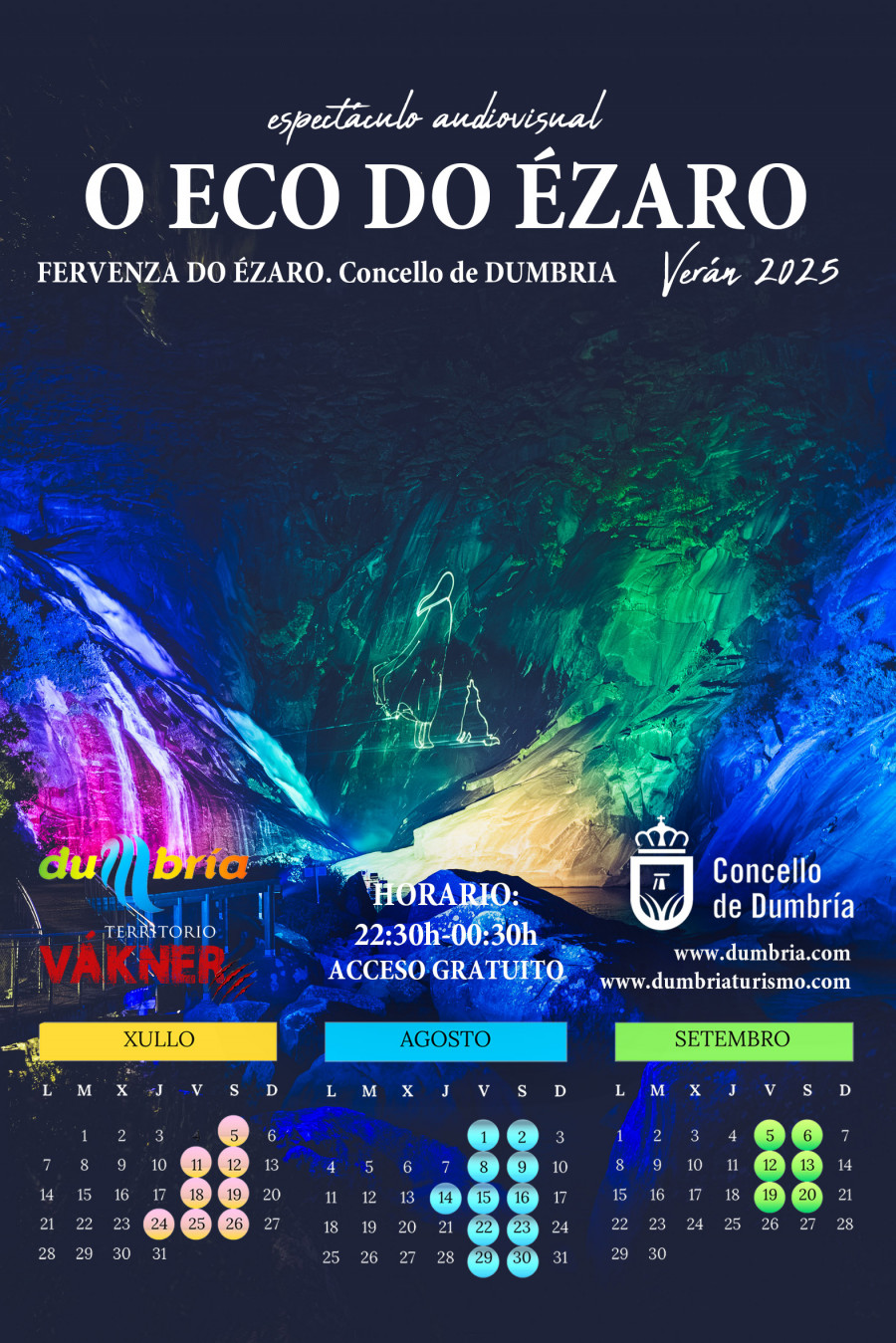 ‘O Eco do Ézaro’, un espectáculo audiovisual único en Galicia este verano