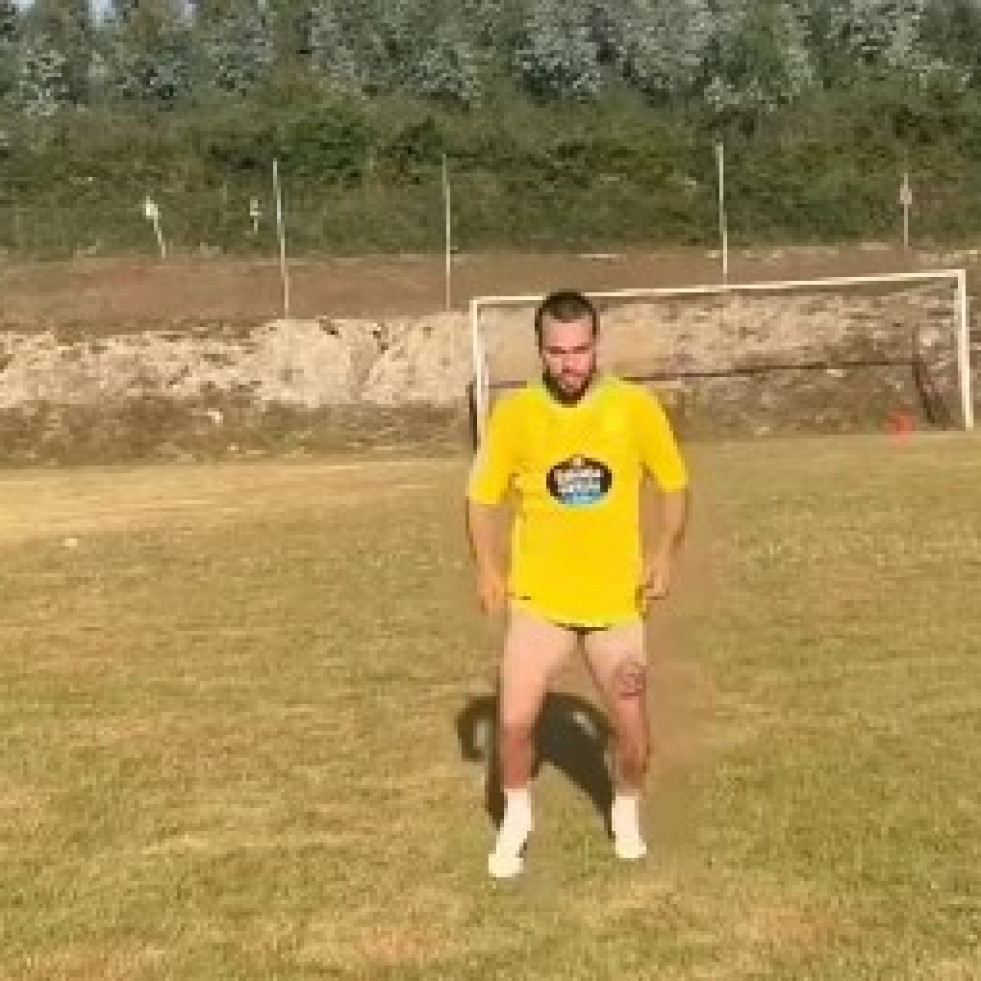Mella entrenando en vacaciones