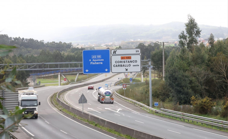 La Xunta justifica el vial de doble sentido elegido para prolongar la AG-55 por los datos del tráfico