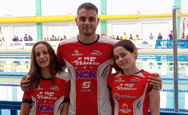 Buen papel de Sara Ríos y Cara Giance en el Campeonato de España de Natación Alevín