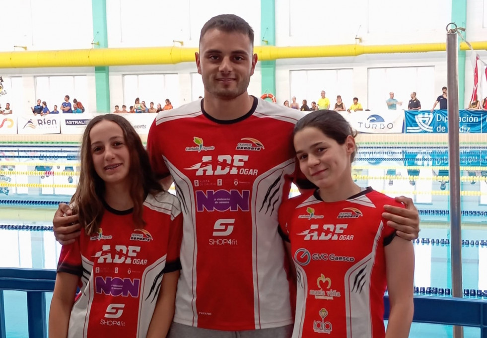 Buen papel de Sara Ríos y Cara Giance en el Campeonato de España de Natación Alevín