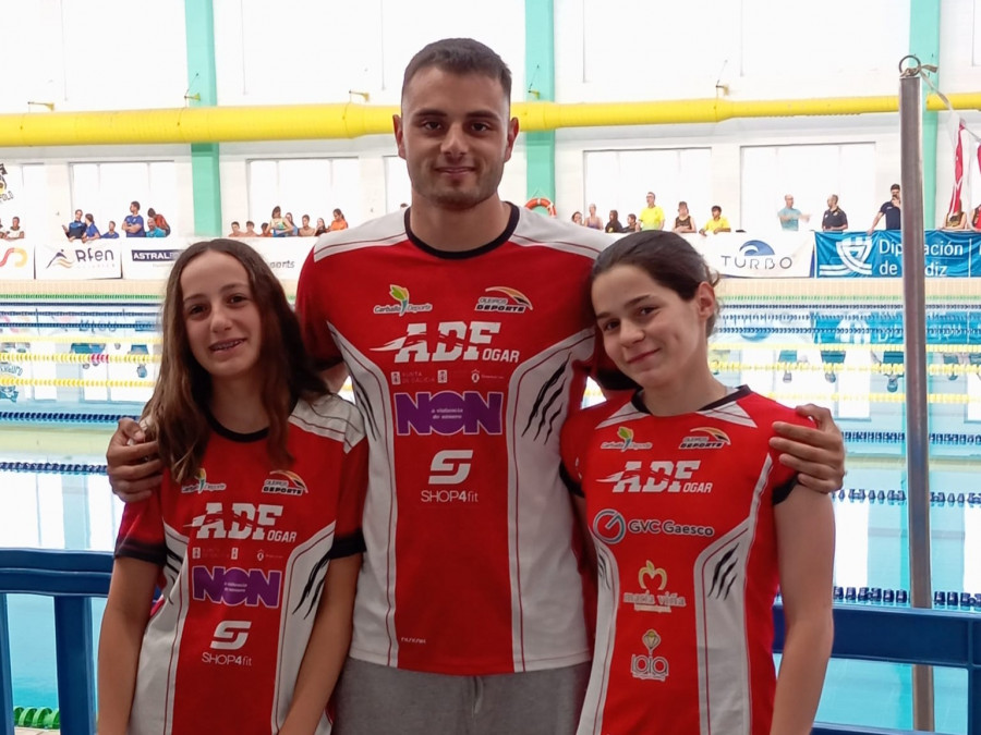 Buen papel de Sara Ríos y Cara Giance en el Campeonato de España de Natación Alevín